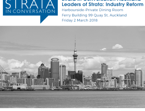 Strata in Conversation – Auckland Leaders of Strata: Industry Reform