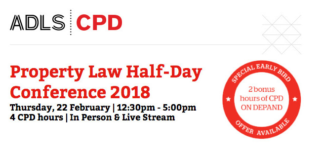 Property Law Half-Day Conference 2018