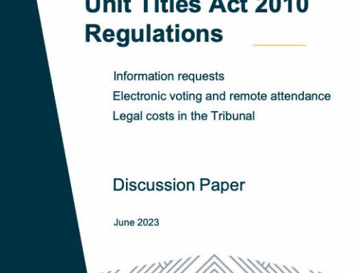 Unit Title Act Regulations Consultation